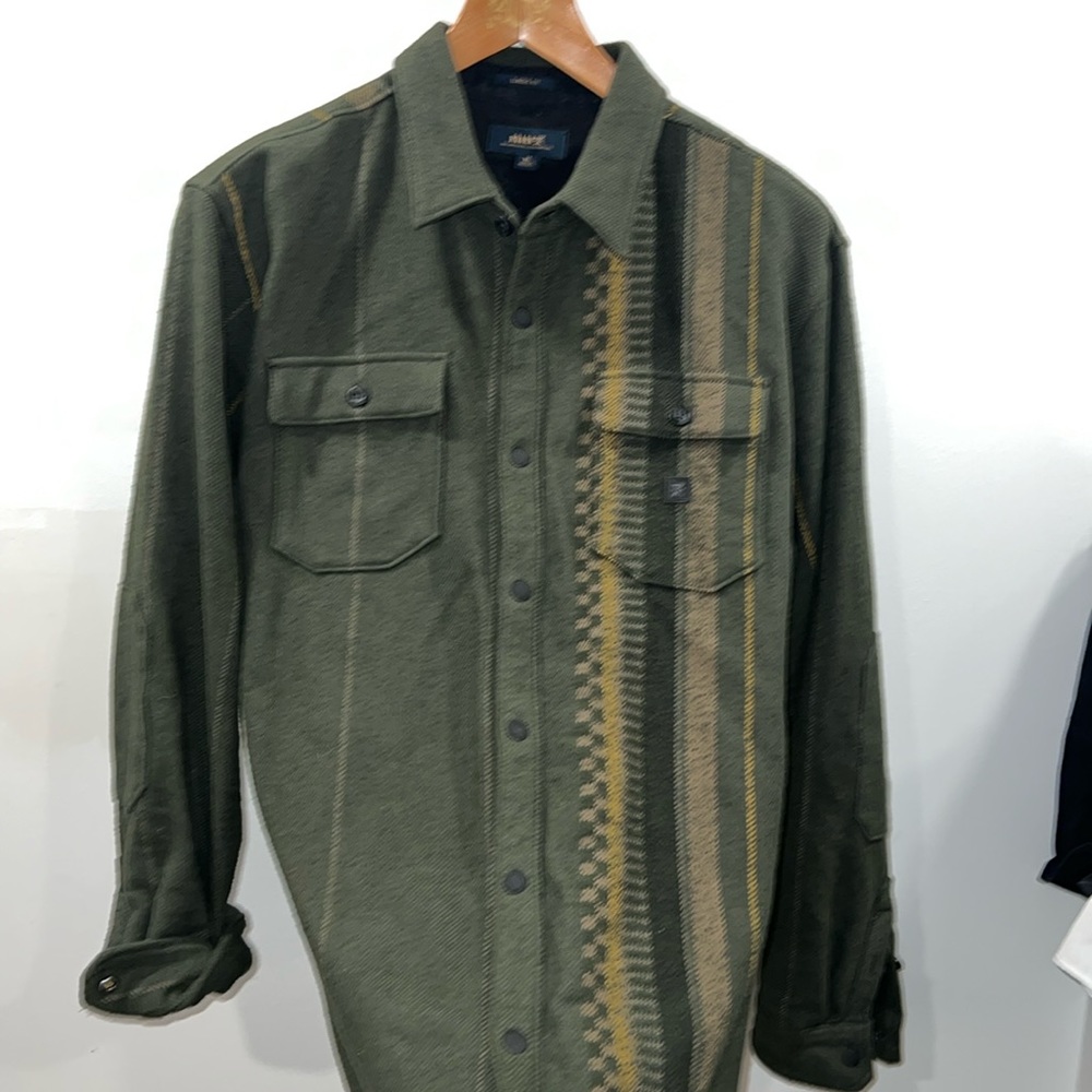 Roark Button/Overshirt Dark Military Size XL